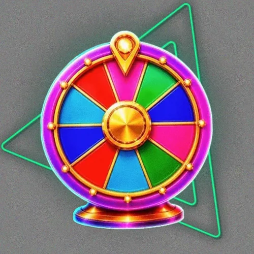 Colourful prize wheel