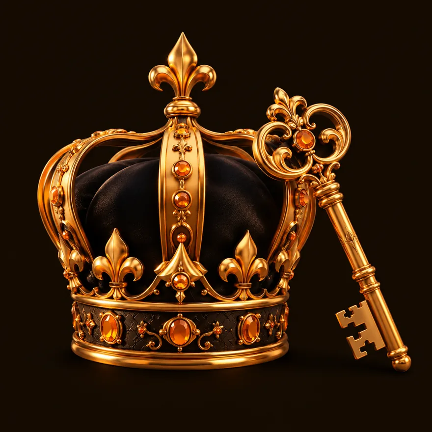 Royal crown and key — WePlay88