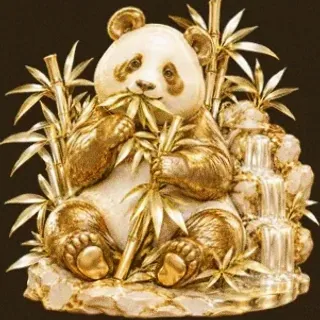 Panda eating bamboo — WePlay88